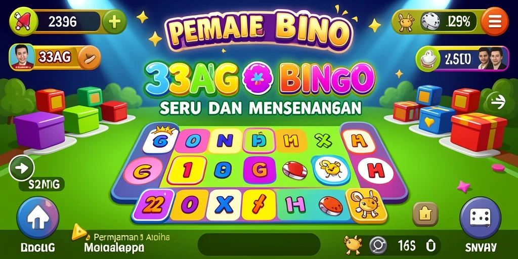 Screenshot utama 33AG menampilkan gameplay Bingo yang seru dan interaktif.