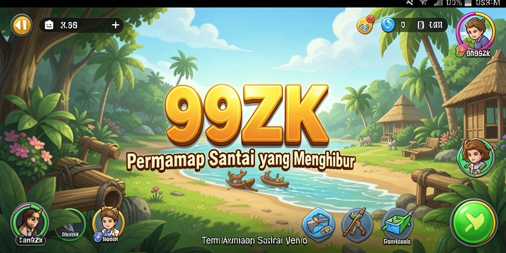 Tampilan gameplay santai dan menyenangkan dari 999ZK.