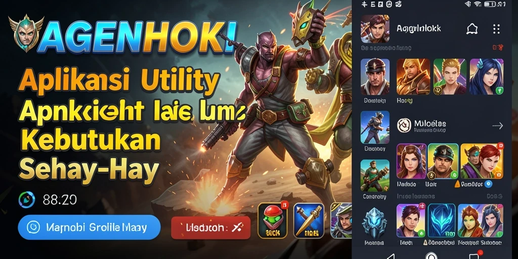Tampilan antarmuka AGENHOKI yang menawan dan fungsional.