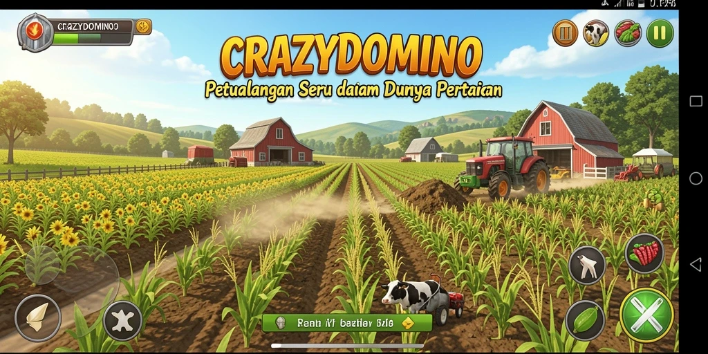 Tampilan menarik dari gameplay <strong>CRAZYDOMINO</strong> yang penuh warna.
