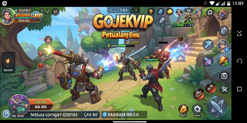 Screenshot utama menunjukkan gameplay petualangan yang mendebarkan.