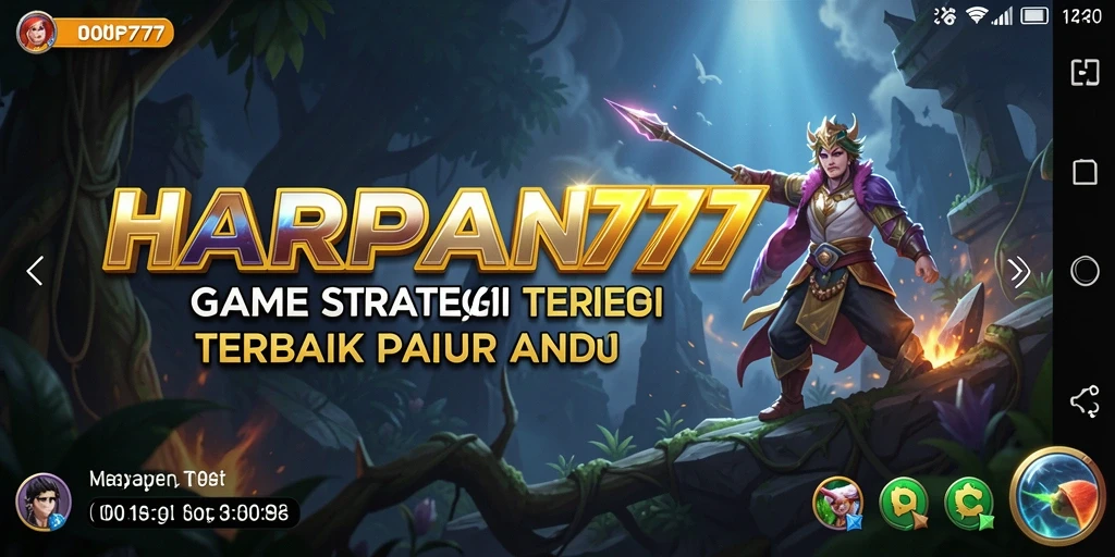 Tampilan gameplay menegangkan dan penuh strategi dari HARAPAN777.