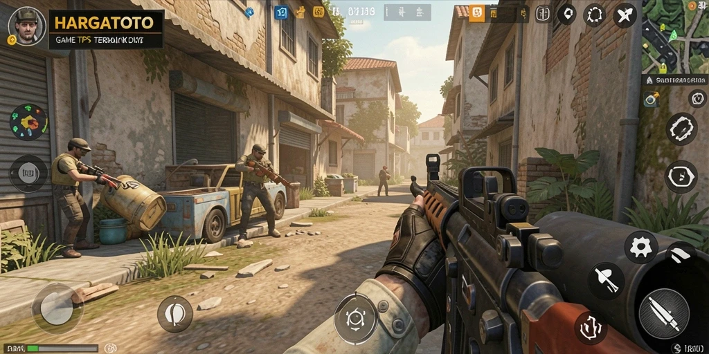 Tampilan gameplay HARGATOTO yang seru dan menegangkan.