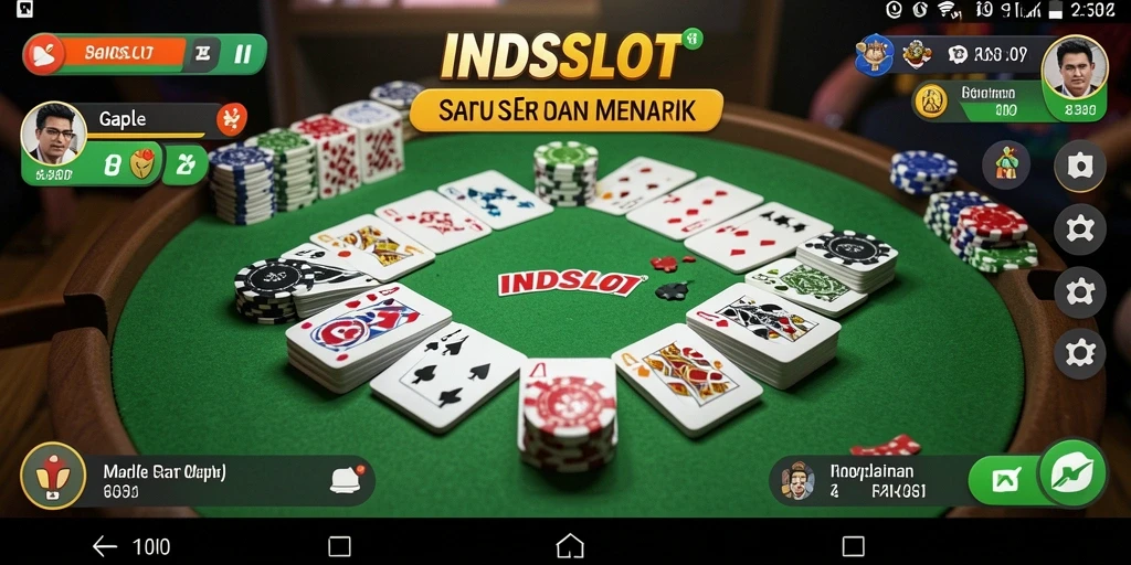 Tampilan gameplay Gaple yang seru dan interaktif.