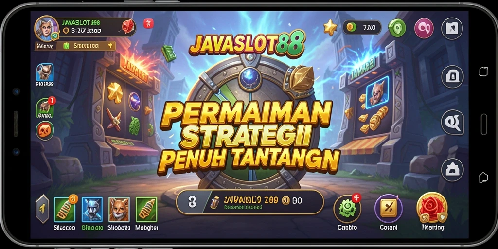 Screenshot JAVASLOT88 menunjukkan gameplay Strategi yang intens.