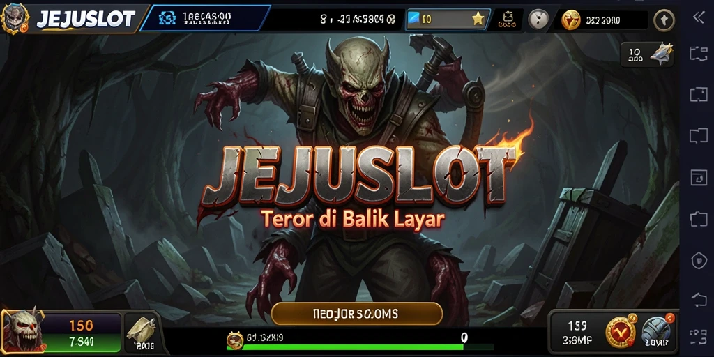 Screenshot JEJUSLOT menampilkan momen menegangkan dalam gameplay horror.