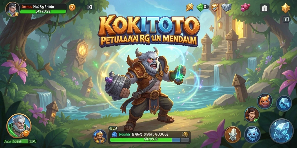 Tampilan gameplay menarik di dunia RPG KOKITOTO.