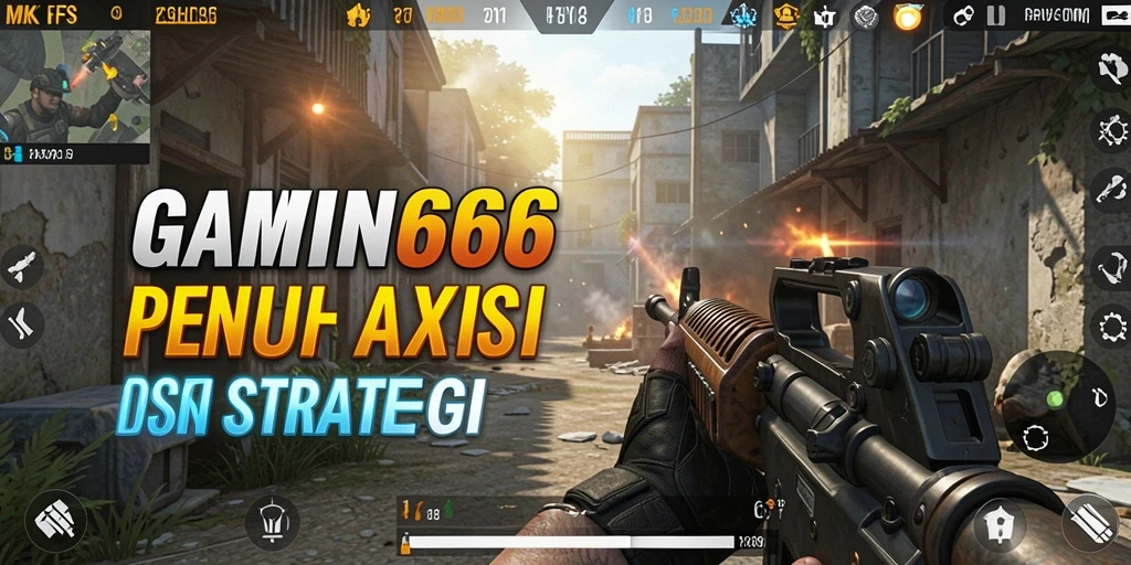 Tampilan gameplay menakjubkan dalam MKWIN666 yang penuh aksi.