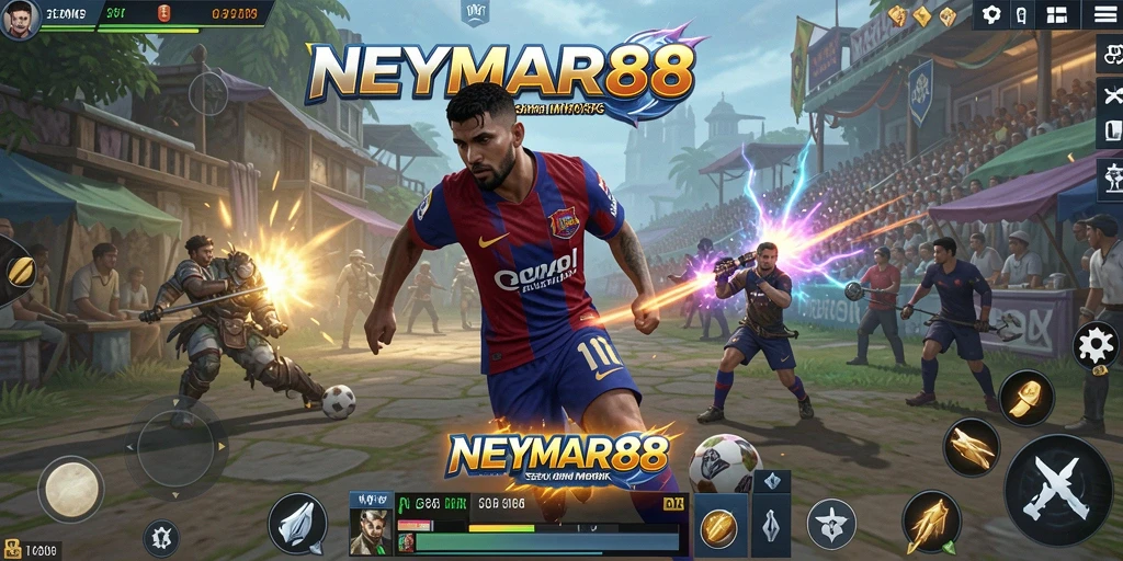 Tampilan gameplay seru dalam dunia MMORPG NEYMAR88.