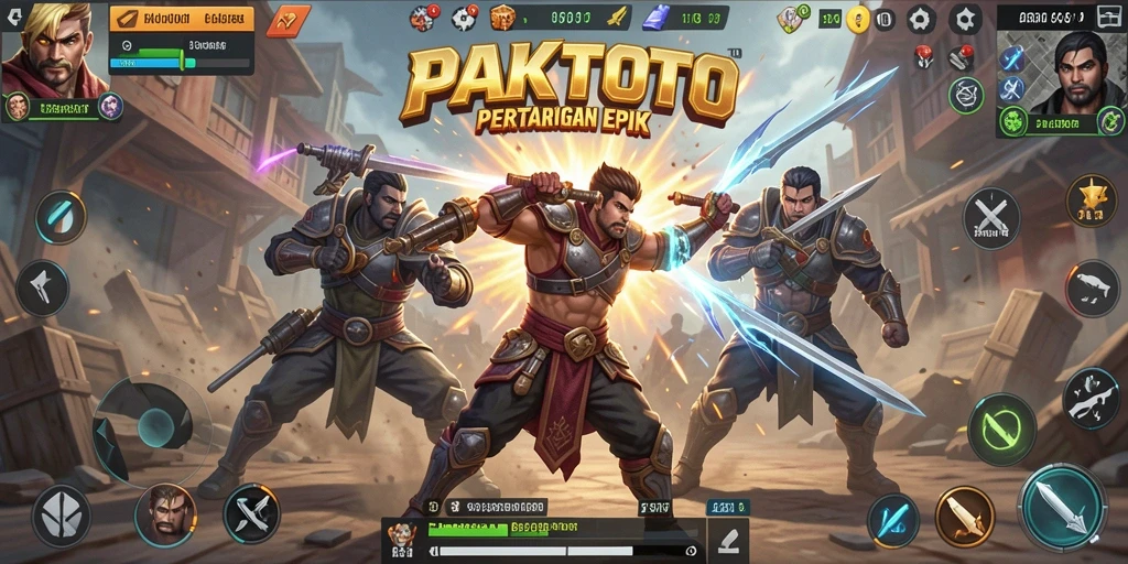 Tampilan gameplay Battle Royale yang seru dan mendebarkan di PAKTOTO.