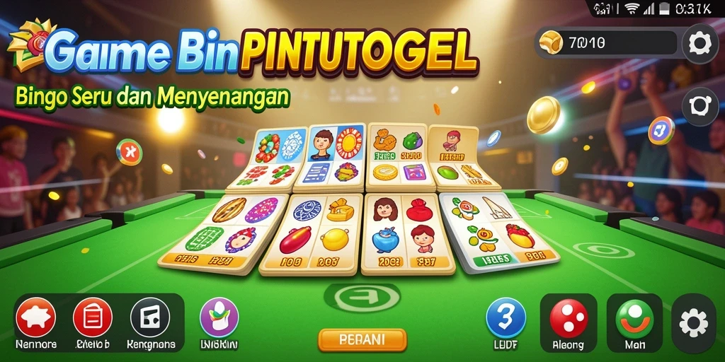 Screenshot gameplay PINTUTOGEL menampilkan aksi seru permainan Bingo.