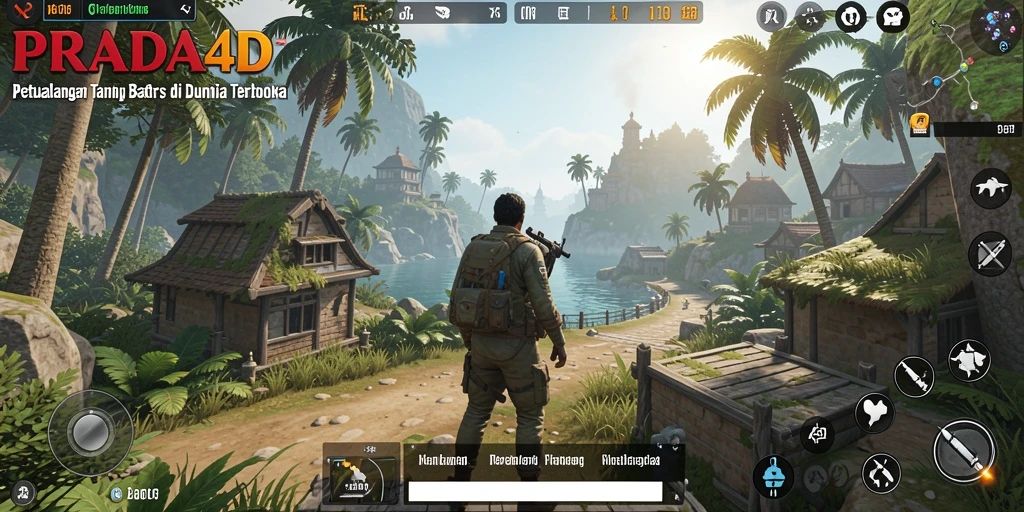 Tampilan gameplay fantastis di dunia terbuka PRADA4D.
