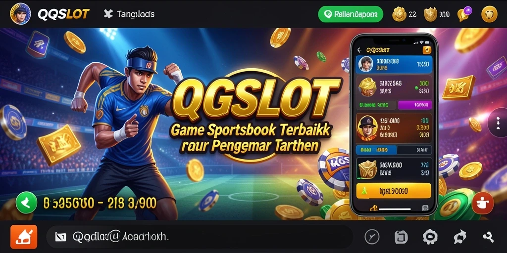 Tampilan gameplay Sportsbook QQSLOT yang menarik dan interaktif.