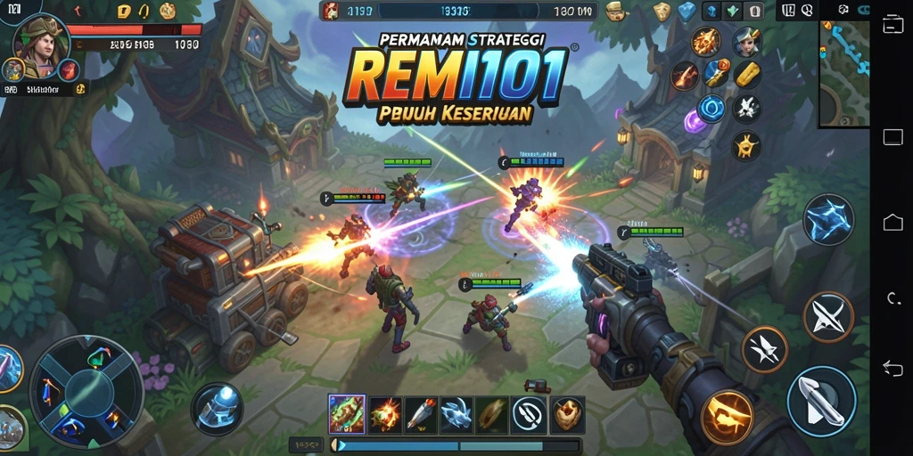 Tampilan gameplay REMI101 yang menegangkan dan strategis.