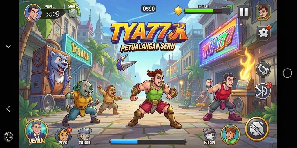 Tangkapan layar gameplay TYA777 menampilkan aksi seru dan grafis memukau.