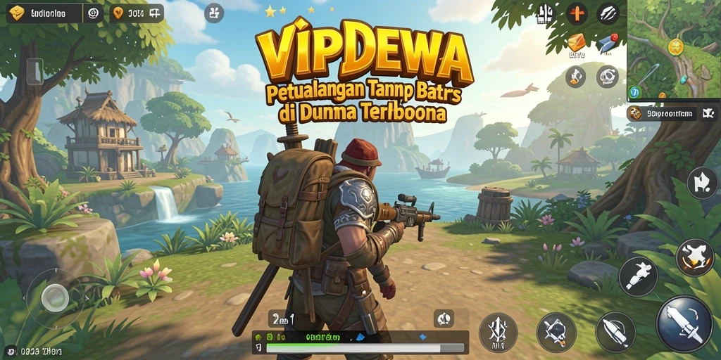 Tampilan menarik dari gameplay dalam dunia terbuka VIPDEWA.