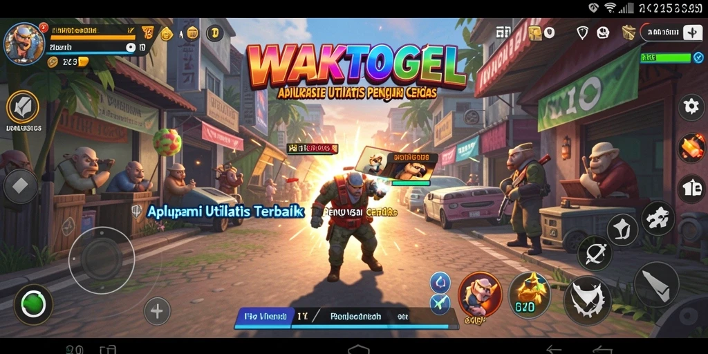Tampilan antarmuka WAKTOGEL yang menarik dan mudah digunakan.